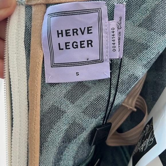 Herve Leger Blue Cocktail Dress Sz S - Picture 10 of 12